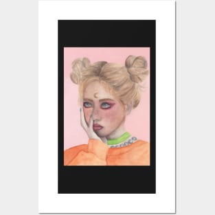 Hyuna watercolor Posters and Art